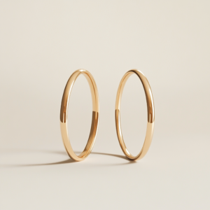 Par de Alianças de 1,5mm Minimalista em Ouro